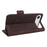For iPhone Air Case Leather Wallet Flip Phone Cover with Hardware Decor - Coffee - 5
