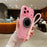 For iPhone 18 Pro Max / 17 Pro Max Case Ring Kickstand PC + TPU Translucent Phone Back Cover with Hand Strap - Pink - 1