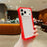 For iPhone 18 Pro Max / 17 Pro Max Case 3 in 1 TPU+PC Matte Phone Cover Shockproof Back Protector - Orange - 1