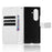 For Samsung Galaxy Z Fold7 5G Case with Pencil Holder, PU Leather Diamond Texture Wallet Phone Cover - White - 4