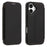 For iPhone 17 Case Magnetic Closure Card Slot Leather Flip Phone Cover - Black - 1