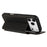 For iPhone 17 Pro Max Case Magnetic Closure Card Slot Leather Flip Phone Cover - Black - 2
