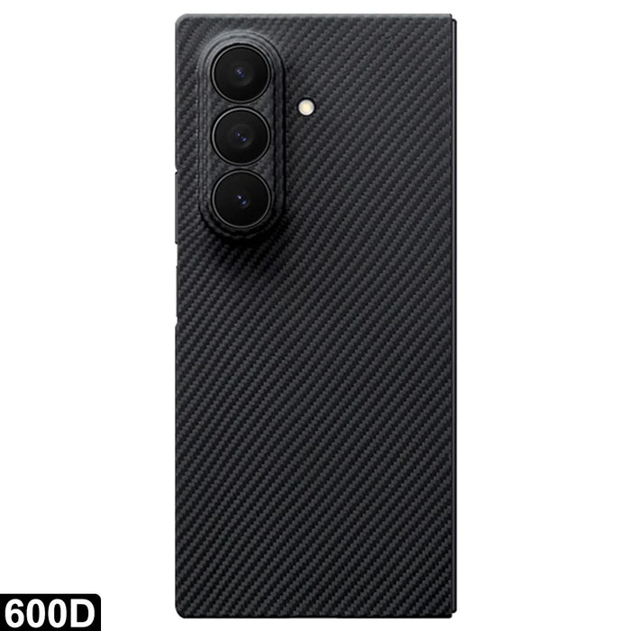 For Samsung Galaxy Z Fold7 5G Magnetic Case 600D Fine Texture Aramid Fiber Phone Cover (Precise Lens Hole) - 1