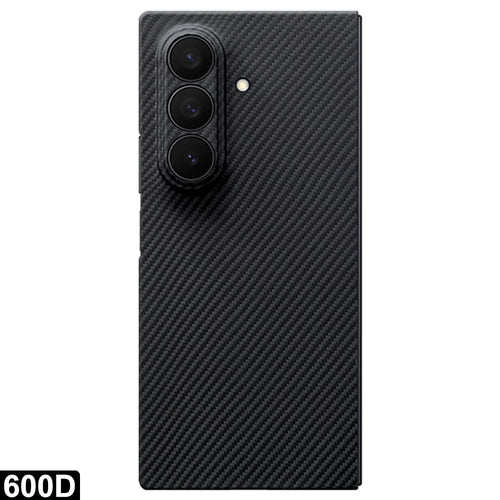 For Samsung Galaxy Z Fold7 5G Magnetic Case Precise Cutouts 600D Fine Texture Aramid Fiber Phone Cover with Front Frame - 1