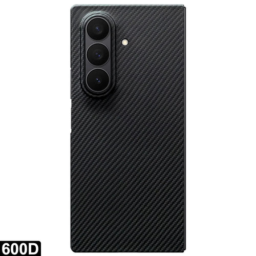 For Samsung Galaxy Z Fold7 5G Magnetic Case Aramid Fiber 600D Fine Texture Phone Cover with Front Frame - 1