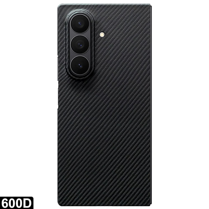 For Samsung Galaxy Z Fold7 5G Magnetic Case Aramid Fiber 600D Fine Texture Phone Cover with Front Frame - 1