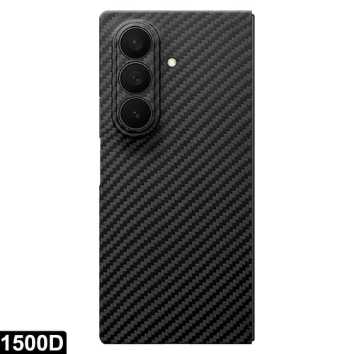For Samsung Galaxy Z Fold7 5G Magnetic Case Aramid Fiber 1500D Coarse Texture Phone Cover (Precise Lens Hole) - 1