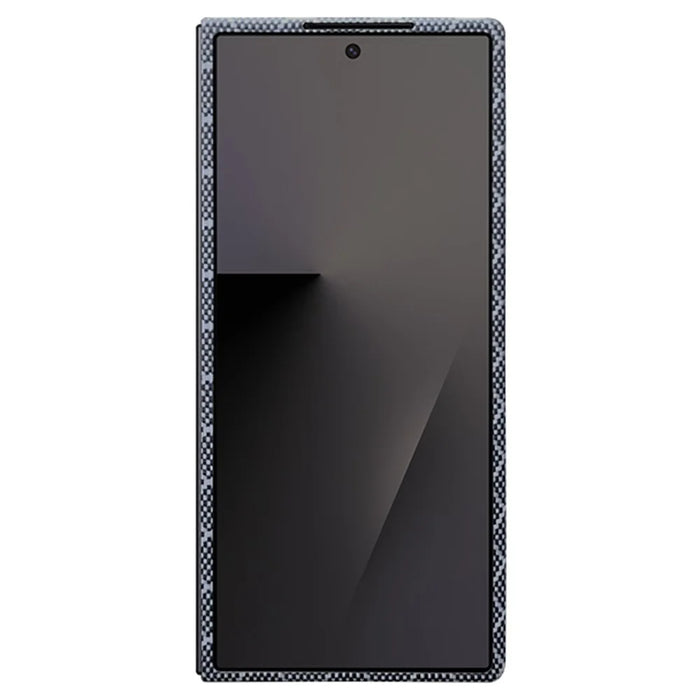 For Samsung Galaxy Z Fold7 5G Magnetic Case Precise Cutouts Aramid Fiber Honeycomb Texture Phone Cover with Front Frame - 2
