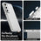 For Samsung Galaxy S25 FE Case PC + TPU + PET Matte Anti-Drop Phone Back Cover - White - 3