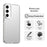 For Samsung Galaxy S25 FE Case PC + TPU + PET Matte Anti-Drop Phone Back Cover - White - 4