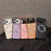 For iPhone 17 Pro Max Magnetic Case Electroplating Litchi Texture PU TPU PC Phone Back Cover - Orange - 5