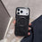 For iPhone 17 Pro Magnetic Case Electroplated Crackle Litchi Texture PU TPU PC Phone Back Cover - Black - 2