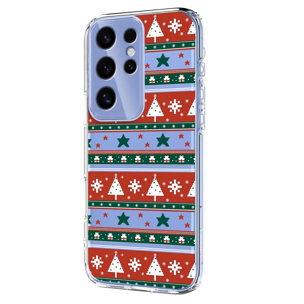 For Samsung Galaxy S25 Ultra Case Christmas Themed Pattern Printing TPU Phone Back Cover - Christmas Ribbons - 2
