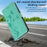 For iPhone 15 Pro Max PU Leather Cases Flower Pattern Wallet Stand Phone Cover with Strap - Green - 4