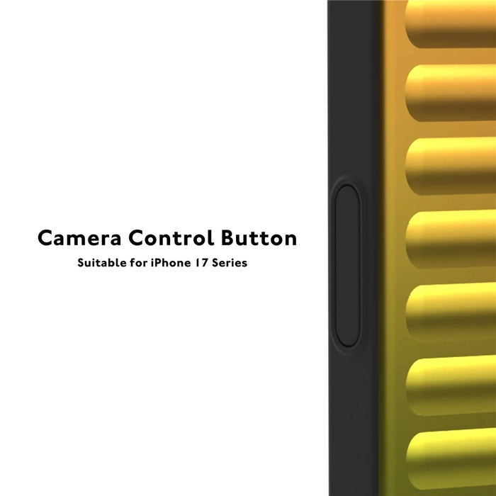 YOUNGKIT For iPhone 17 Pro Max Case Suitcase Style TPU + Aluminium Alloy Laser Gradient Phone Cover - Orange  /  Green  /  Blue - 7