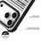 YOUNGKIT For iPhone 17 Pro Max Case Compatible with MagSafe Suitcase Texture IMD TPU Phone Cover - Silver - 5