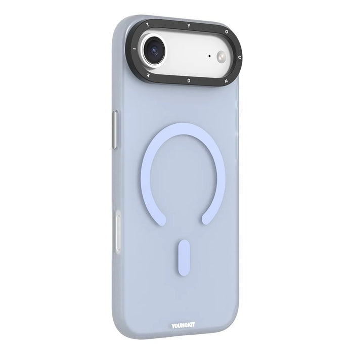 YOUNGKIT For iPhone Air Matte Case Compatible with MagSafe PET TPU Phone Cover - Baby Blue - 1