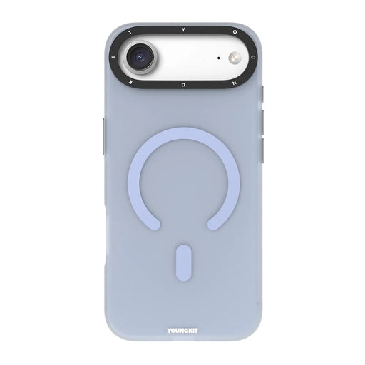 YOUNGKIT For iPhone Air Matte Case Compatible with MagSafe PET TPU Phone Cover - Baby Blue - 2