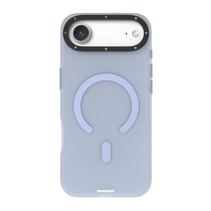 YOUNGKIT For iPhone Air Matte Case Compatible with MagSafe PET TPU Phone Cover - Baby Blue - 2