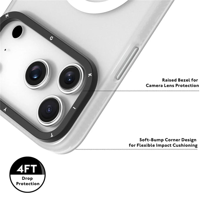 YOUNGKIT For iPhone 17 Pro Matte Case Compatible with MagSafe PET TPU Phone Cover - Orange - 5