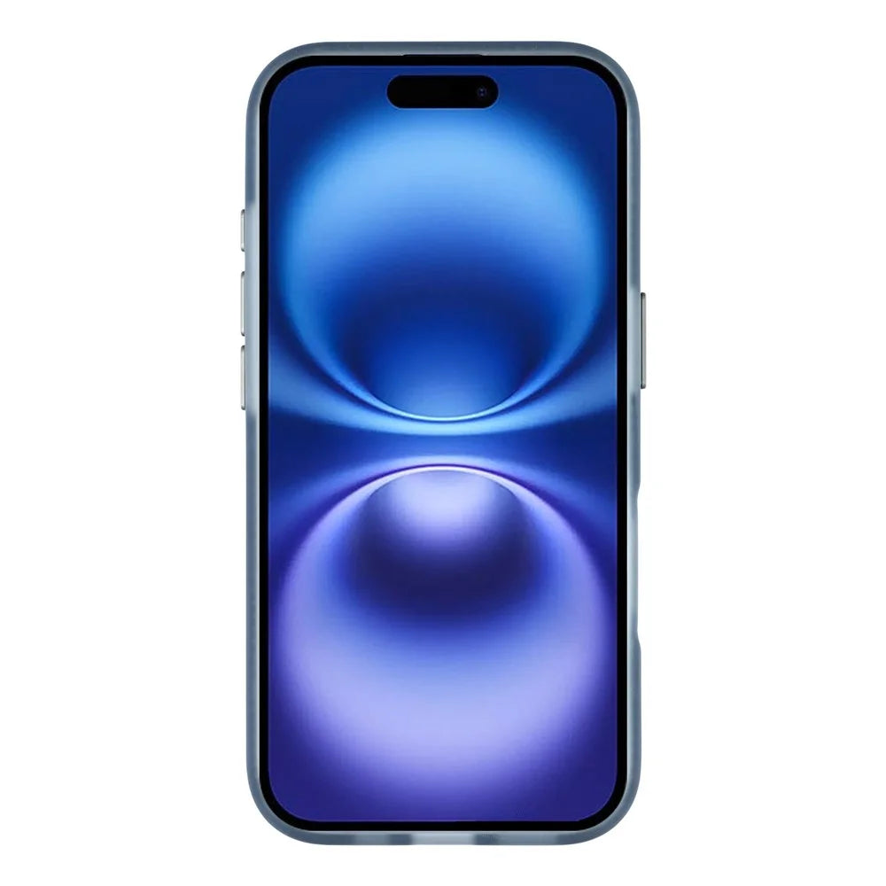 YOUNGKIT Technology Series for iPhone 17 Magnetic Case Hard PC IMD Phone Cover - Ghost Grey - 2
