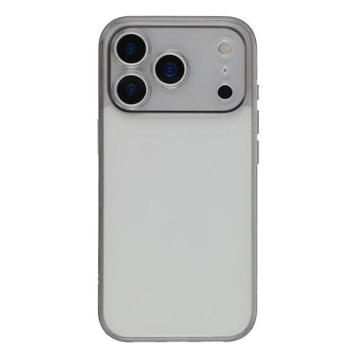 X-LEVEL For iPhone 17 Pro Case Precise Cutout Matte Tempered Glass + TPU Phone Cover - Transparent Black - 3