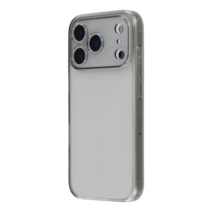 X-LEVEL For iPhone 17 Pro Case Precise Cutout Matte Tempered Glass + TPU Phone Cover - Transparent Black - 4