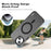 IMAK For iPhone 15 Case Compatible with MagSafe Candy Color Anti Drop TPU + PET Back Cover - Black - 3