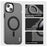 IMAK For iPhone 15 Case Compatible with MagSafe Candy Color Anti Drop TPU + PET Back Cover - Black - 4