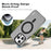 IMAK For iPhone 15 Pro Max Case Compatible with MagSafe Candy Color Anti Drop TPU + PET Back Cover - Black - 3