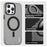 IMAK For iPhone 15 Pro Max Case Compatible with MagSafe Candy Color Anti Drop TPU + PET Back Cover - Black - 4