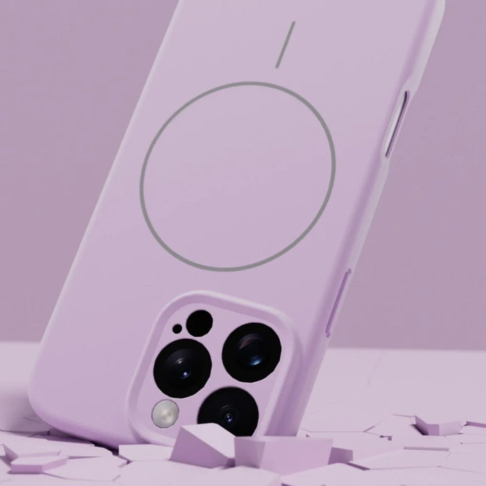YCADEN For iPhone 16 Pro Max Case Compatible with MagSafe Precise Cutouts TPU Phone Back Cover - Morandi Purple - 5