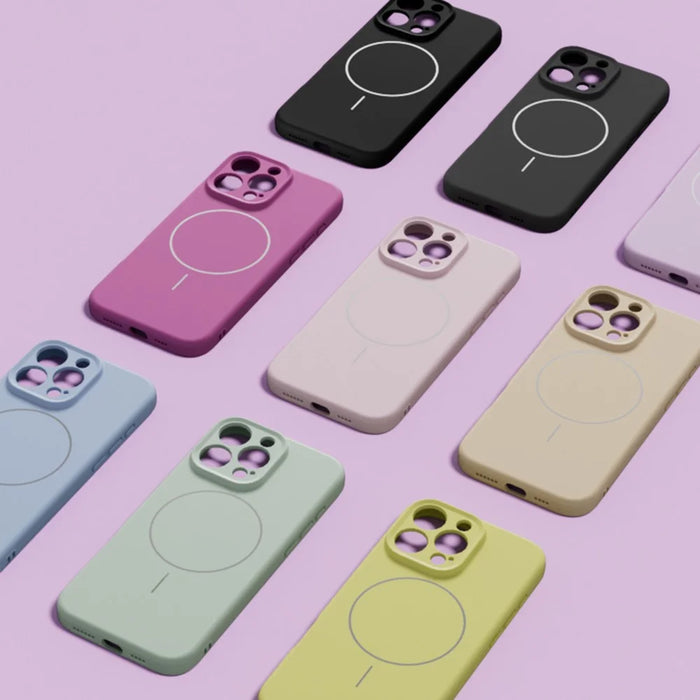 YCADEN For iPhone 16 Pro Max Case Compatible with MagSafe Precise Cutouts TPU Phone Back Cover - Morandi Purple - 7