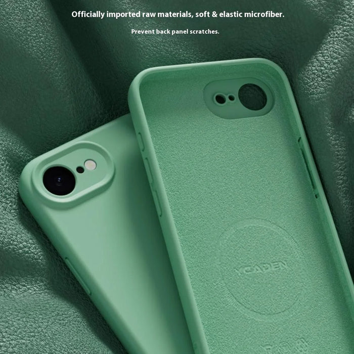 YCADEN For iPhone 17e / 16e Case Compatible with MagSafe Precise Cutouts TPU Phone Back Cover - Grass Green - 4