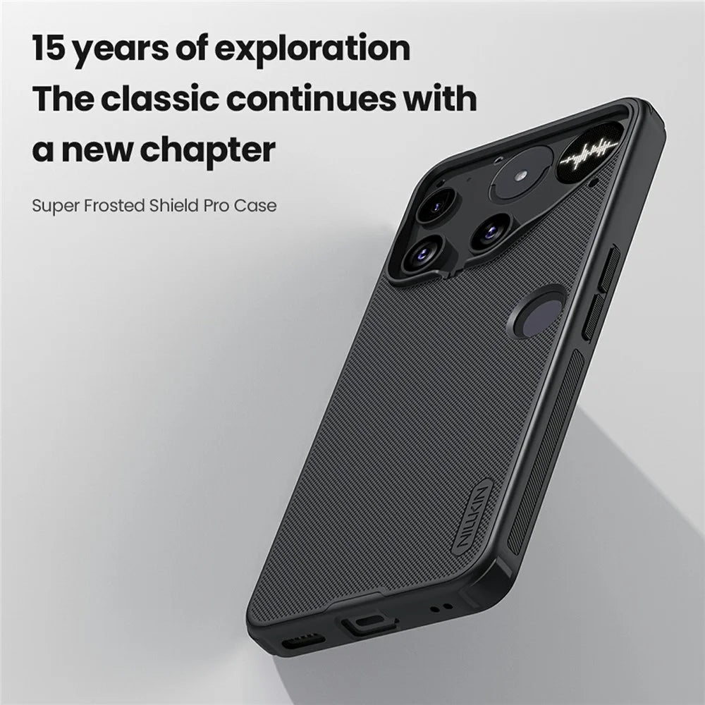 NILLKIN Frosted Shield Pro For Nothing Phone (3) 5G Case Matte PC + TPU Phone Cover - 6