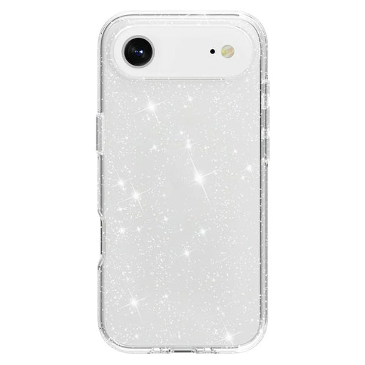 AMORUS For iPhone Air Case Soft TPU Hard PC Back Shockproof Phone Cover - Glitter White - 2