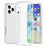 AMORUS For iPhone 17 Pro Max Case Soft TPU Hard PC Back Shockproof Phone Cover - Glitter White - 5