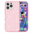 AMORUS For iPhone 16 Pro Max Case Soft TPU Hard PC Back Shockproof Phone Cover - Glitter Pink - 1