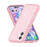AMORUS For iPhone 16 Case Soft TPU Hard PC Back Shockproof Phone Cover - Glitter Pink - 2