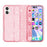 AMORUS For iPhone 16 Case Soft TPU Hard PC Back Shockproof Phone Cover - Glitter Pink - 5
