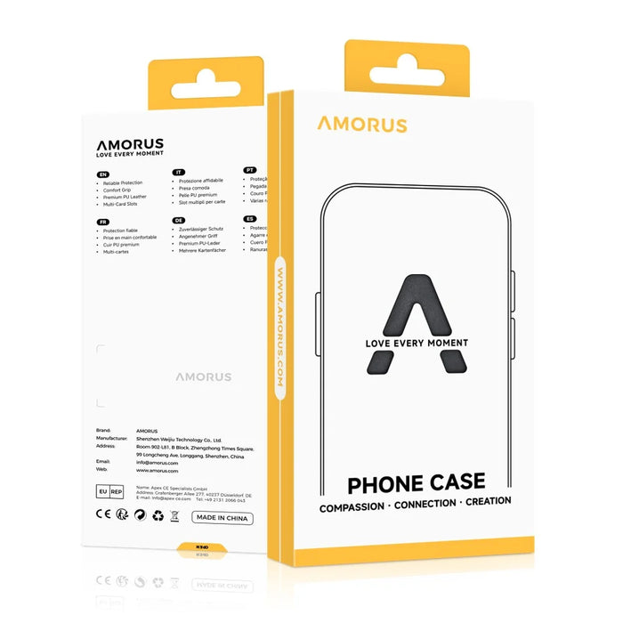 AMORUS For iPhone 14 Pro Max Case Soft TPU Hard PC Back Shockproof Phone Cover - Glitter Gold - 6