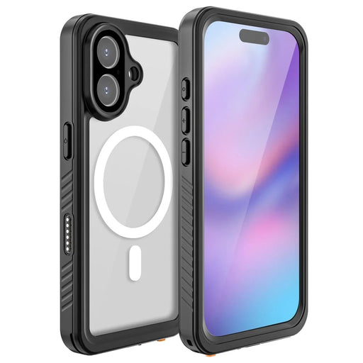 REDPEPPER FS / FM Series For iPhone 17 Clear Case Compatible with MagSafe PC TPU PET IP68 Waterproof Phone Cover - 1