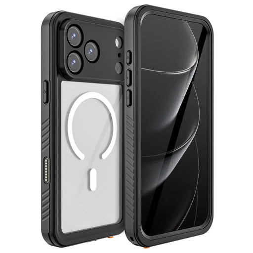 REDPEPPER FS / FM Series For iPhone 17 Pro Max Clear Case Compatible with MagSafe PC TPU PET IP68 Waterproof Phone Cover - 1