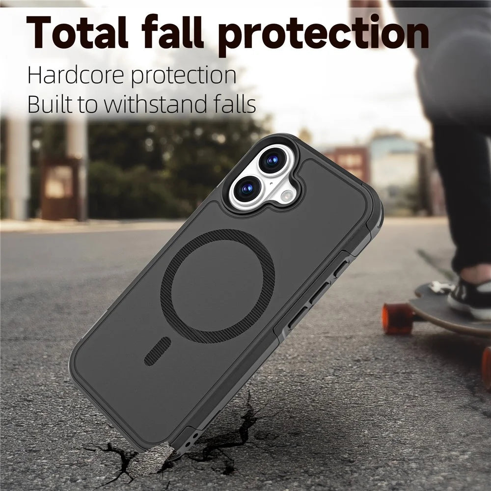 For iPhone 17 Case Compatible with MagSafe PC + TPU Anti-drop Phone Cover - 6
