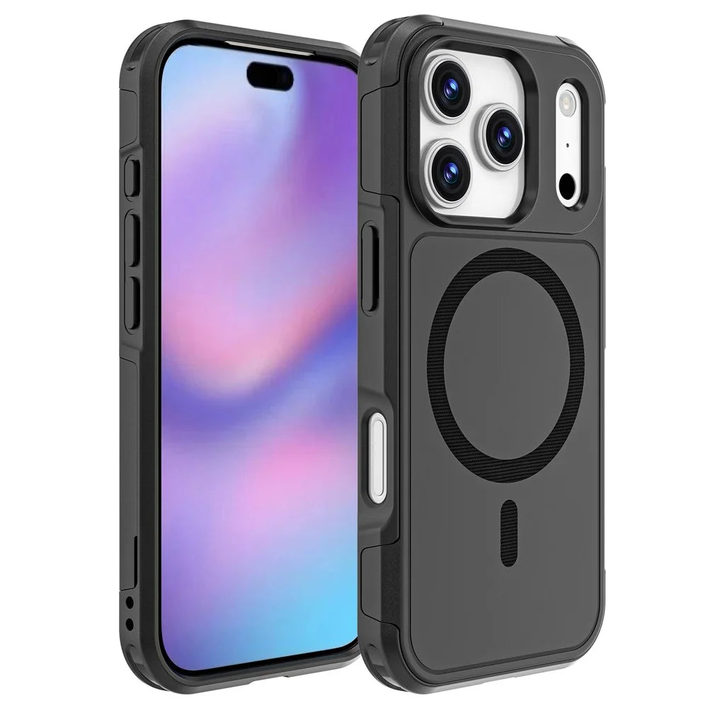 For iPhone 17 Pro Case Compatible with MagSafe PC + TPU Anti-drop Phone Cover - 1