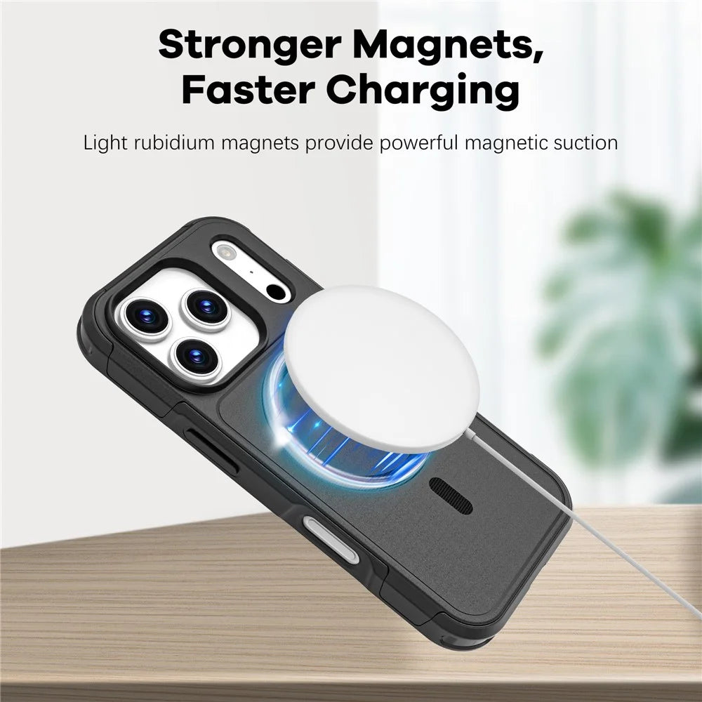 For iPhone 17 Pro Case Compatible with MagSafe PC + TPU Anti-drop Phone Cover - 7