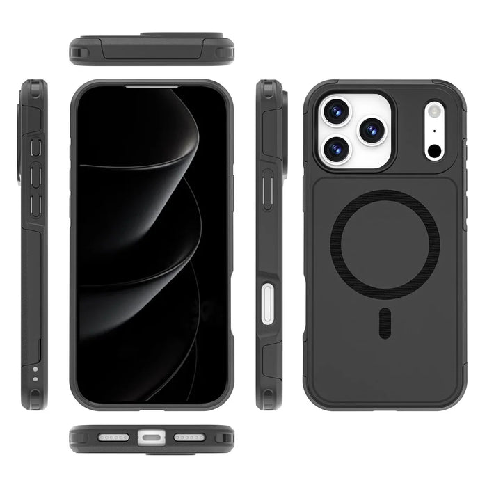 For iPhone 17 Pro Max Case Compatible with MagSafe PC + TPU Anti-drop Phone Cover - 4