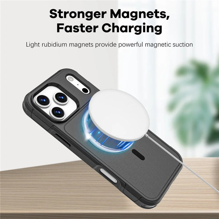 For iPhone 17 Pro Max Case Compatible with MagSafe PC + TPU Anti-drop Phone Cover - 7