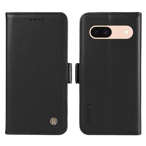 YIKATU For Google Pixel 8a Wallet Phone Case  YK-003 Leather Stand Cover -  Black - 1