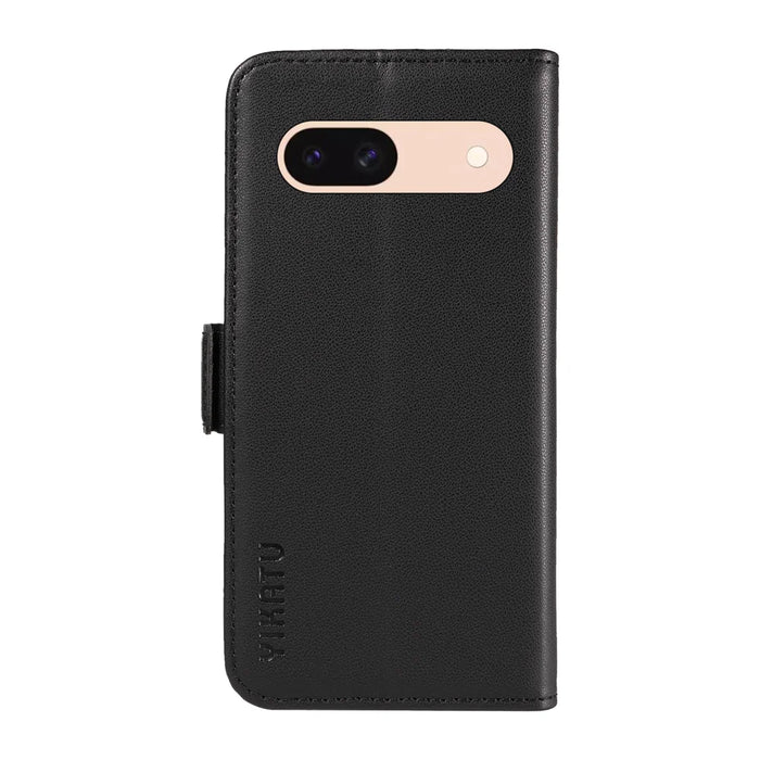 YIKATU For Google Pixel 8a Wallet Phone Case  YK-003 Leather Stand Cover -  Black - 7